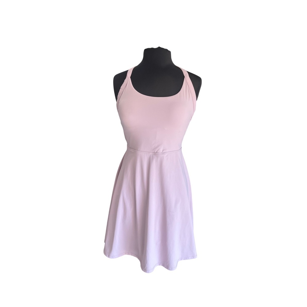 Halara Athletic Pink Lavender Open Twist Back Tennis Pickleball Activewear Dress